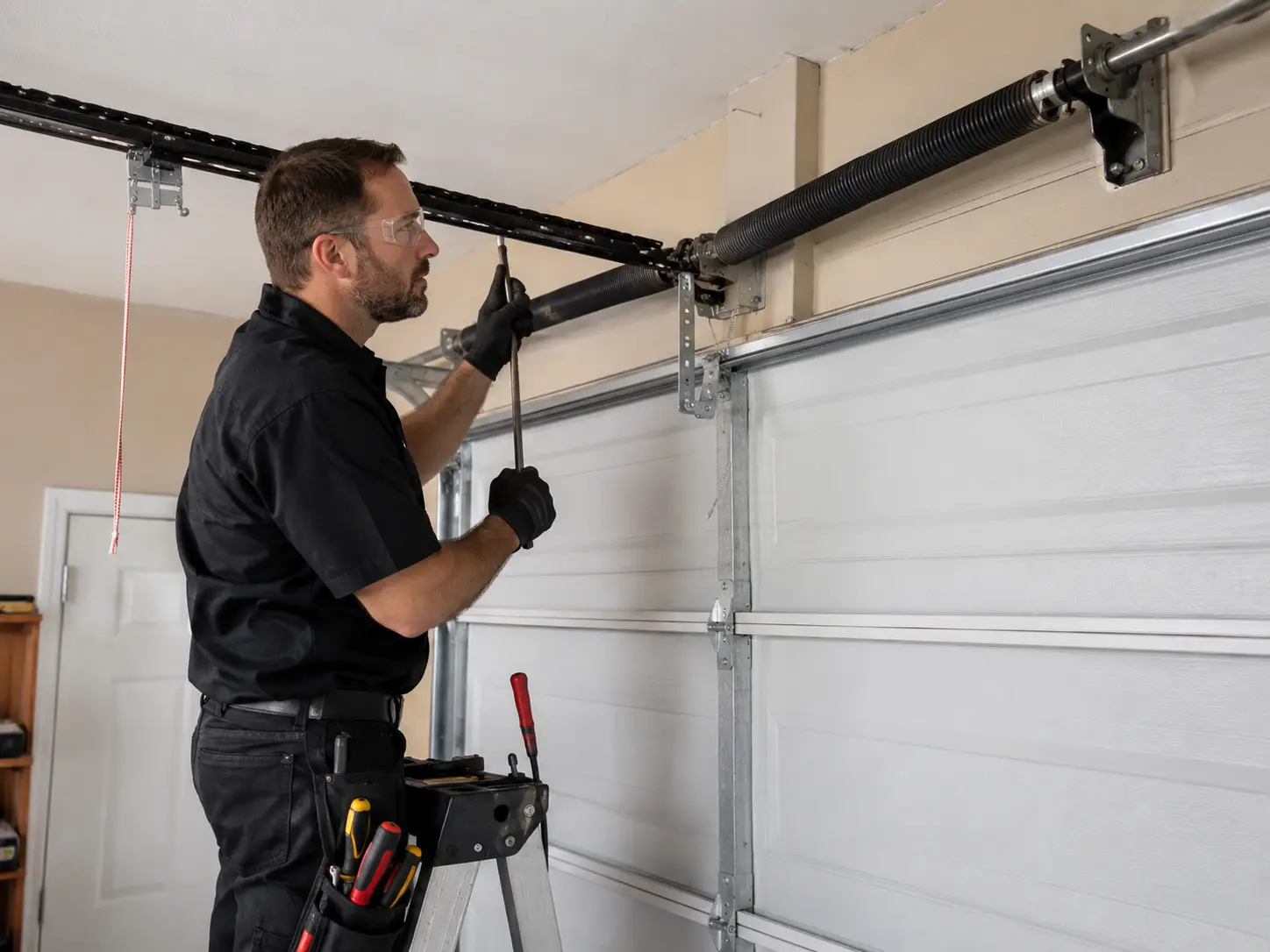 Garage door spring replacement service in Detroit